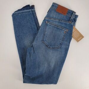 Madewell Curvy High-Rise Skinny Jeans Drop Step-Hem Edition Size 26 NEW C6